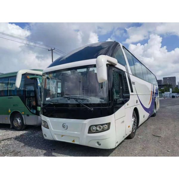 Used Golden Dragon Bus XML6125 Used Tour Bus 55seats Yuchai Rear Engine 127kw Euro IV Double Doors