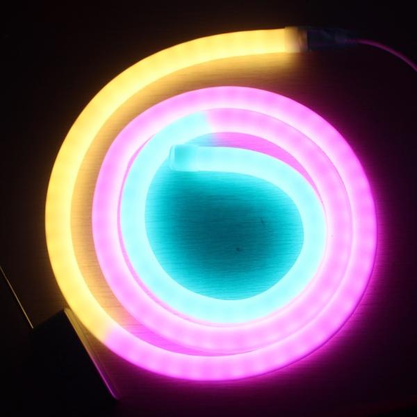 Quality Full Color Changing Programmable DMX Led Flex Neon 360 led light neon replacement  pixel tube for sale