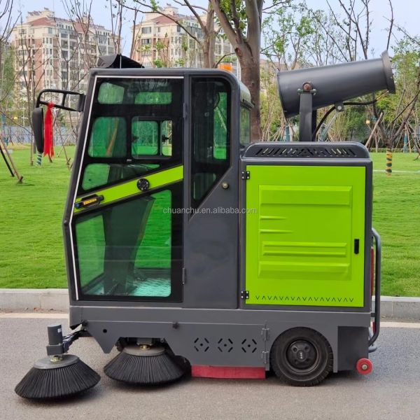 Pure Electric Industrial Street Outdoor Multi Functional Cleaning Machine Ride On Road Smart Sweeper