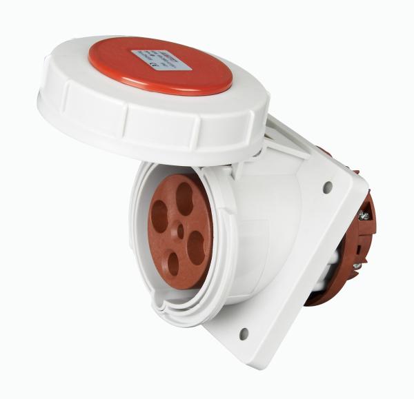 Quality High Performance Waterproof Plug And Socket Cable Connector , 4p IEC 60309 Socket for sale