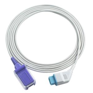 China Nihon Kohden JL-650P SpO2 Sensor Cable 12Pin To DB9 SpO2 Extension Cable on sale