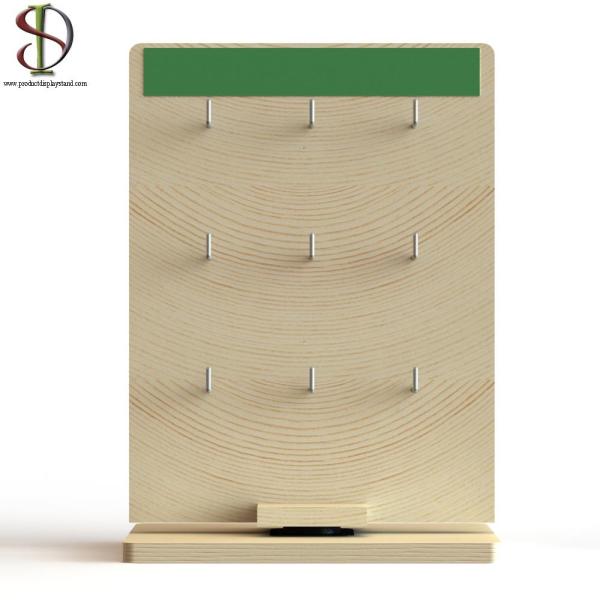 Shop Two Sides Table OEM Rotating Display Stand With 18-24 Metal Hooks And Top