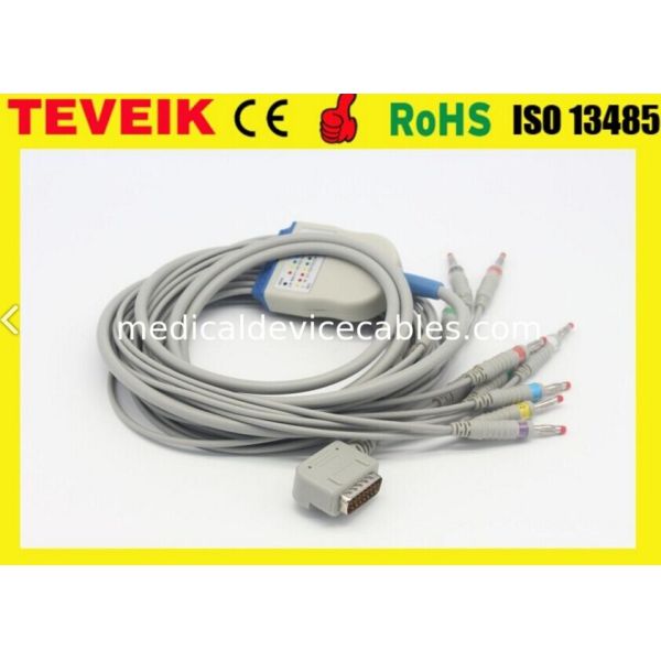 Siemens Ekg Ecg Cable With 10 Leads Banana 4.0 End Aha Standard