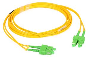 China Telecommunication SC Duplex fiber optical patch cord with UPC / APC Polishing wholesale