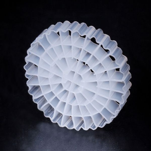 Saving Space MBBR biopipe Fliter Media PE63 For Waste Water Treatment / RAS With White Color A²/O technology 9