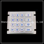 Atm Vandal Proof Keyboard , 4 * 4 Matrix Type Cash Machine Number Pad