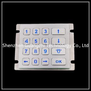 China Atm Vandal Proof Keyboard , 4 * 4 Matrix Type Cash Machine Number Pad wholesale