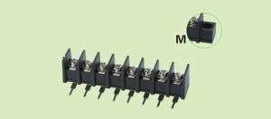 Barrier terminal block 35R-7.62mm 2-30P 300V 20A barrier terminal block connector black pbt current mold mount