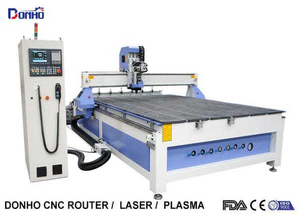 6 Zones Vacuum Table ATC CNC Router Machines With Linear Tools Holders On End