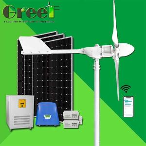 China 3KW Easy Residential Grid Tie On/Off-grid Solar Hybrid Wind Turbine To Generate Electricity wholesale