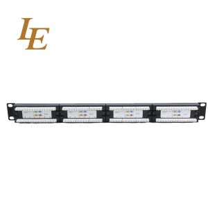 China 1U UTP 24 Port Cat5E Cat6 UTP Patch Panel wholesale