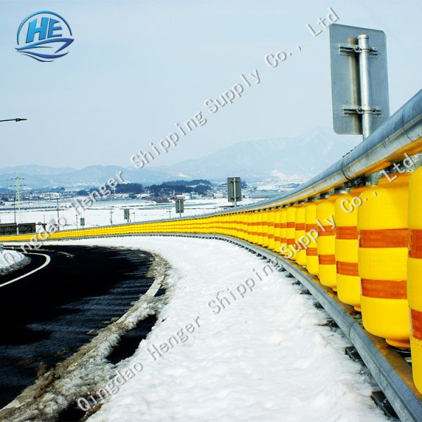 Rotatable Crash Barriers For Dangerous Road Sections