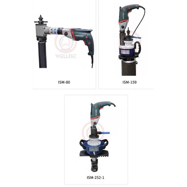 ID Mounted Electric Pipe Beveling Machine Cold Working Portable Pipe Beveler