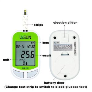 Home Use Multifunction Monitoring System Glucose Uric Acid Analyzer