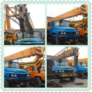 China XCMG QY80D BULE COLOR used truck mounted crane on sale