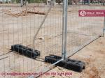 Recycled Rubber Feet | Temporary Fence System | Hot Dipped galvanized | 2mX3m