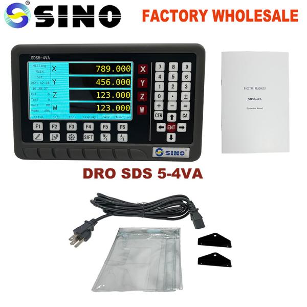 Quality 4 Axis LCD DRO Readout System Measuring SINO SDS 5-4VA For Milling Lathe Machine Tools for sale