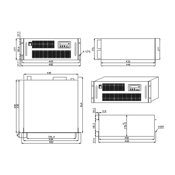 4800Wh Energy Telecom Rectifier System with Sunproof And Rainproof Advantage and Mtp Connector Il 0.35dB Max 0.15dB Typ