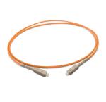 OM1 Simplex 3.0mm Sc To Sc Multimode Fiber Patch Cable , Orange Uniboot Patch
