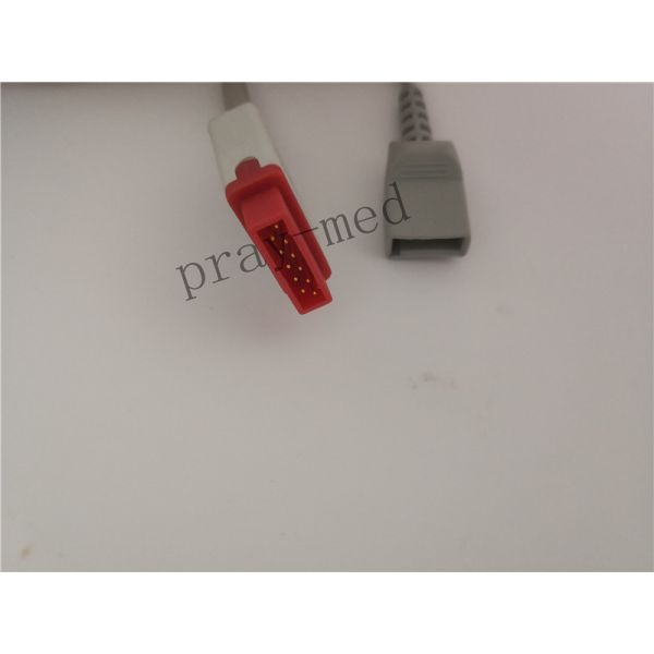 Utah Transducer Side Blood Pressure Cable 11 Pin With Red Connector