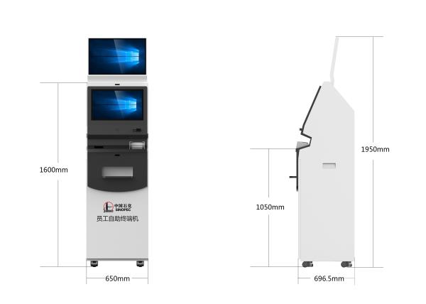 Quality Indoor Touch Screen Bill Payment Kiosk Terminal With Card Reader For Self Payment for sale