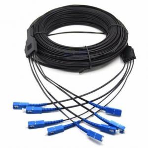 China Breakout Fiber Optical Patch Cord 4 Cores Sc Connector Ftth Patch Leads on sale