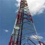 Self Supporting Telecom Tower 3 Legs Triangular Angle Steel Lattice Tower