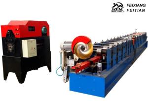 Automatic Downspout Roll Forming Machine 15 m/min Speed Gutter Making Machine