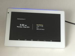 China Intercom Application Recess Wall Mount Android POE 7 inch Touch Panel with Microphone Speaker Ethernet on sale