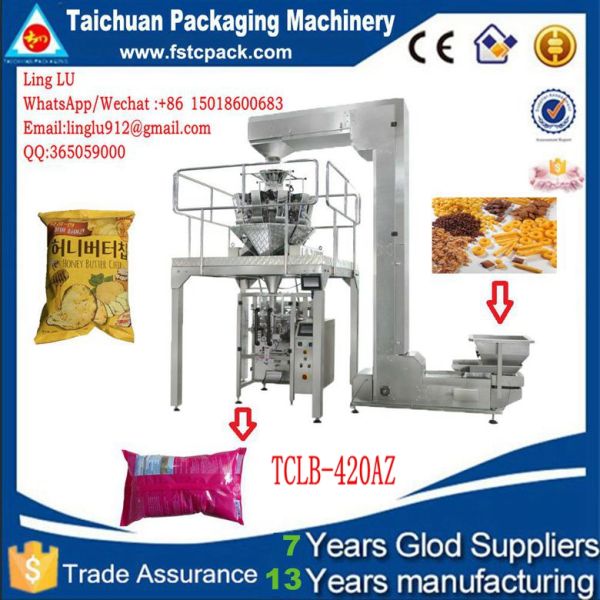 2018 Trade Assurance Product Vertical automatic powder packing machine price with screw measuring flour packaging TCZB-4