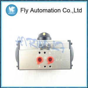 China Air Torque Double / Single Acting Pneumatic Rotary Actuators 1/4 1/2 1 Size Aluminum AT105 Series wholesale