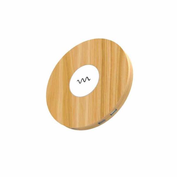 Quality Multi Functions Portable Mobile Phone Qi Wireless Charger with 2 QC3.0 USB Ports for Samsung for sale