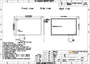 Kiosk PCAP I2C Custom Capacitive Touch Screen 12.1 Inch Anti Reflective