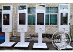 Camera Microphone Quick Service Kiosk With Printer Qr Code Scanner Logo Printing