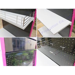 Multi-Function Floor Standing Metal Stand Pegboard Counter Display