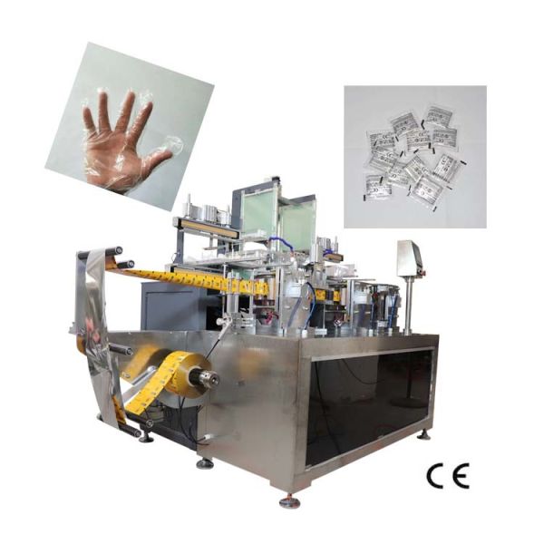 OEM Fold Wrapping Machine durable Folding Sealing Machine PE Glove