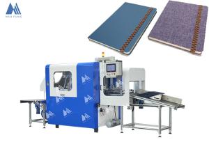 China Fully Auto Hard Cover Elastic Band Joining Machine Notebook Elastic Band Binding Machine MF-FEM450 wholesale
