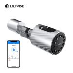 Security Bluetooth APP Fingerprint Biometric Smart Cylinder Door Lock