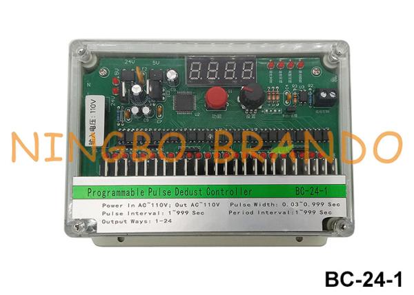 Quality 24 Lines 110VAC Input and Output Pulse Valve Controller For Dust Collector for sale