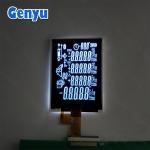 Black Segment COG LCD VA Display White Characters 2.4 Inch LCD Screen For