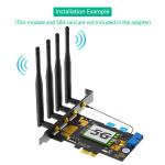 M.2 B key USB3.0 & PCIe dual bus interface 5G WWAN card Adapter Used for fast