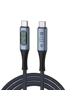 USB 4.0 Type USB C To USB C Data Transfer Cable Fast Charging 100 Watt 40Gbps