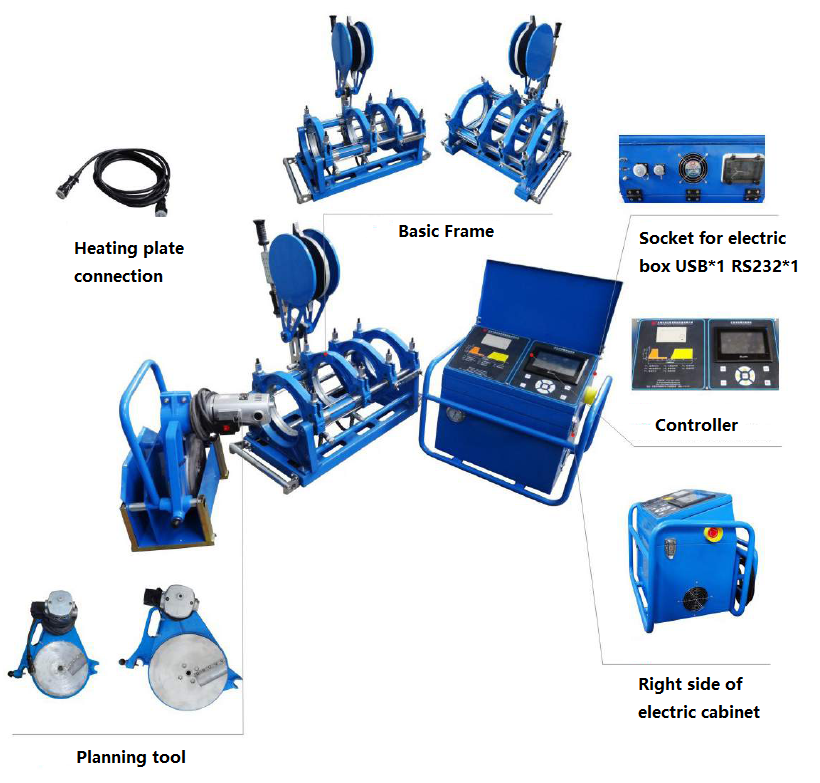 Fully Automatic HDPE Pipe Welding Machine CNC QZD250