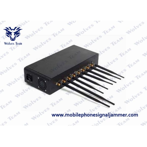 GSM CDMA WiFi 3G/4Gwimax High Power Mobile Phone Blocker with 8 Powerful Antennas