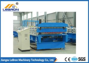 China White color double layer roof sheet roll forming machine / double layer roof roll forming machine wholesale