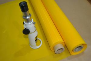 China White / Yellow 61T Polyester Screen Printing Mesh For Printed Circuit Boards Printing on sale