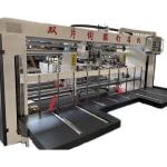 Pizza Box Making Machine with Semi-Auto Double Piece Stitcher Or Stitching