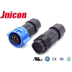 China Push Locking IP67 300VAC 9 Signal Waterproof Connector PA66 wholesale
