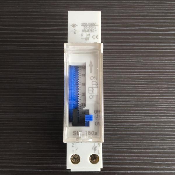 Quality SUL180a 15 Minutes DIN Rail Mechanical Timer 24 Hours Daily Programmable Time Switch for sale