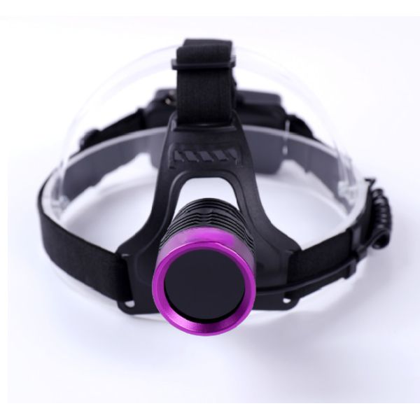 DG-3101S 90 Degrees Up-and-down Adjustment UV Helmet-type Black Lamp With 30 Average Life Span LED 50mm Irradiated Area